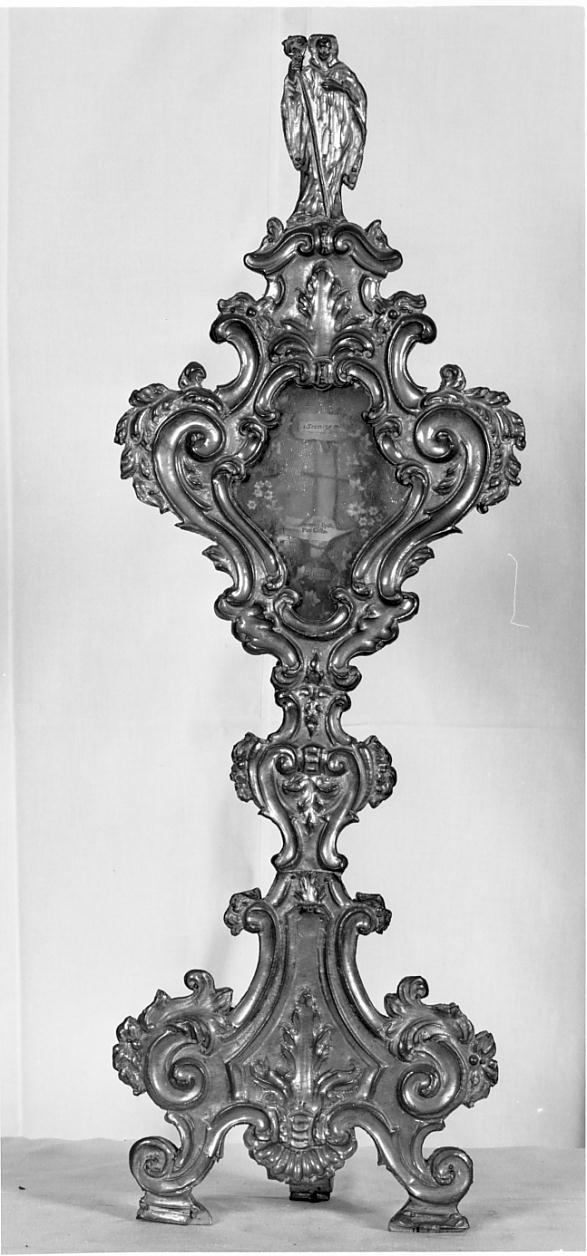 reliquiario - a ostensorio, opera isolata - ambito bresciano (sec. XVIII)