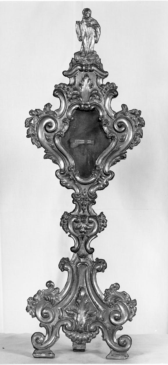 reliquiario - a ostensorio, opera isolata - ambito bresciano (sec. XVIII)