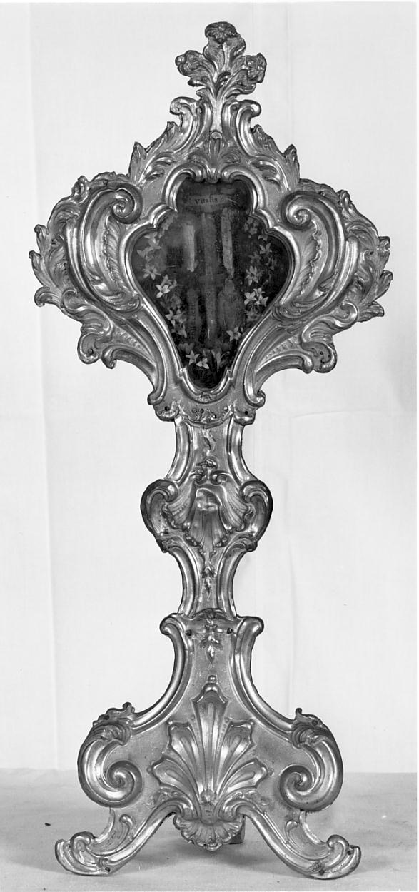 reliquiario - a ostensorio, serie - ambito bresciano (sec. XVIII)