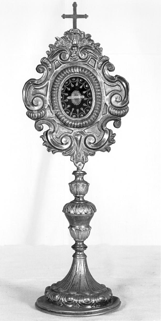 reliquiario - a ostensorio, opera isolata - ambito bresciano (sec. XVIII)