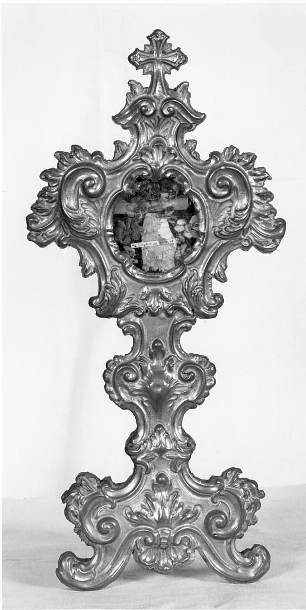 reliquiario - a ostensorio, opera isolata - ambito bresciano (sec. XVIII)