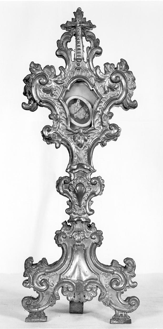 reliquiario - a ostensorio, opera isolata - ambito bresciano (sec. XVIII)