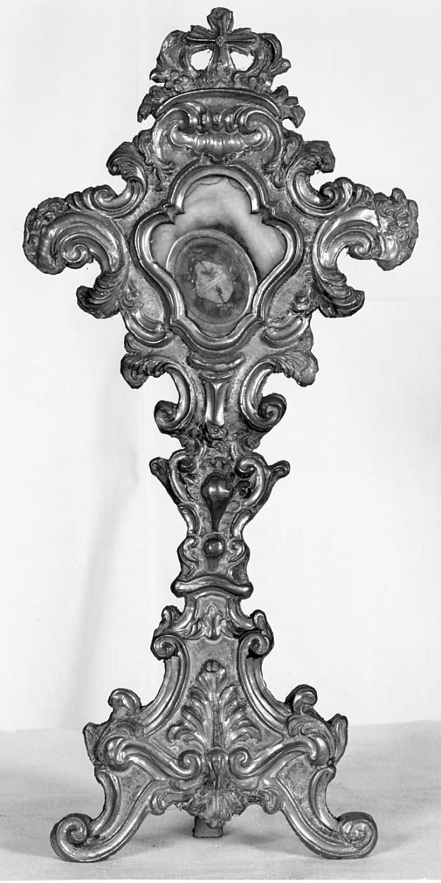 reliquiario - a ostensorio, opera isolata - ambito bresciano (sec. XVIII)