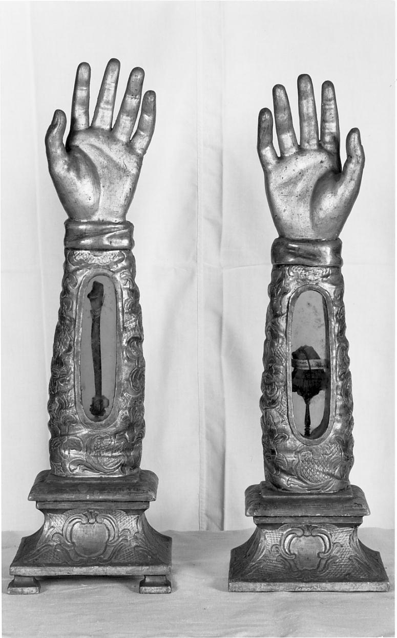 reliquiario, serie - ambito bresciano (sec. XVIII)