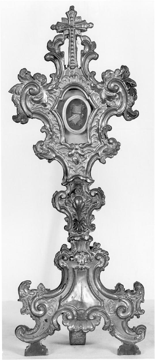 reliquiario - a ostensorio, serie - ambito bresciano (sec. XVIII)