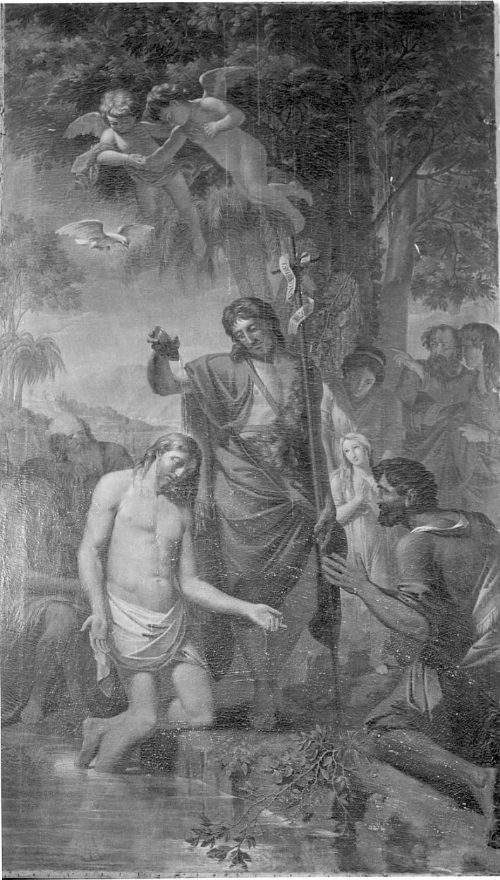 battesimo di Cristo (dipinto, opera isolata) di Pirovani Giuseppe (ultimo quarto sec. XVIII)