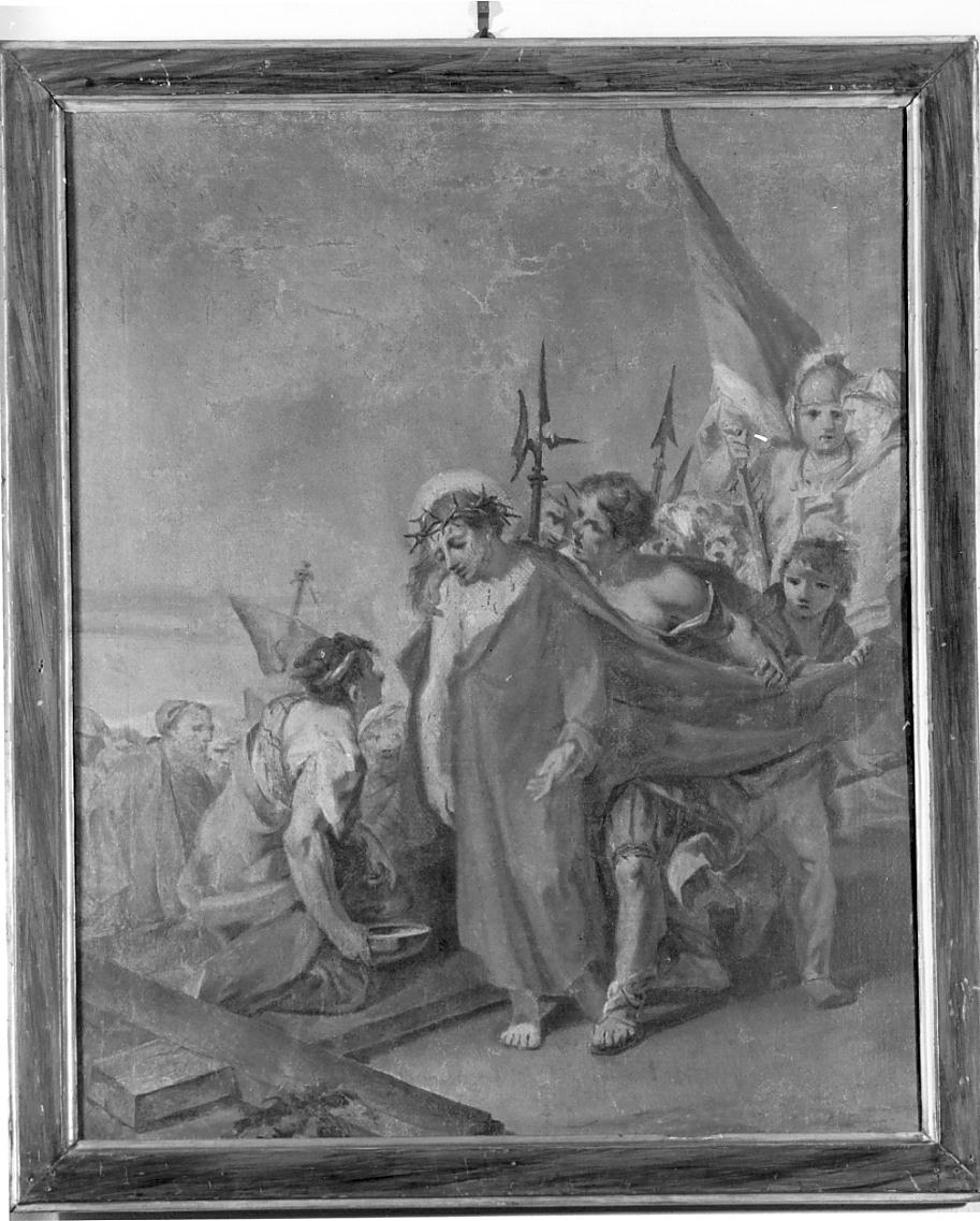 Stazione X: Gesu' spogliato e abbeverato di fiele/Stazione XIII: Gesu' deposto dalla croce (Via Crucis, ciclo) - ambito bresciano (sec. XVIII)