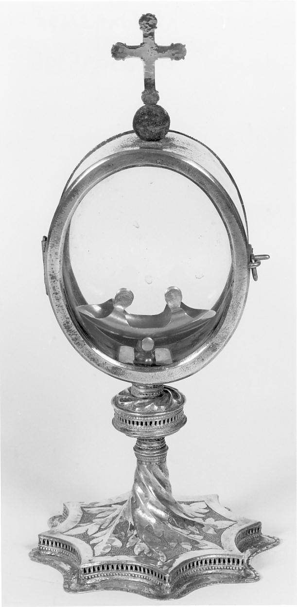 ostensorio, opera isolata - ambito bresciano (seconda metà sec. XIX)