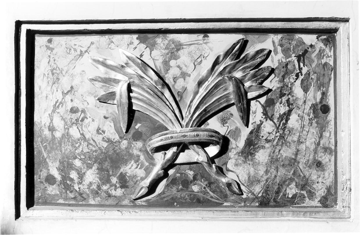 palme intrecciate (decorazione plastica, serie) - ambito bresciano, ambito bresciano (secondo quarto sec. XVIII, sec. XX)