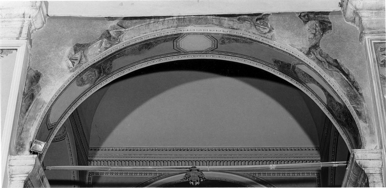 Sibilla (decorazione pittorica, elemento d'insieme) di Rossi Gerolamo, Bagnatori Pietro Maria detto Bagnadore (sec. XVI)