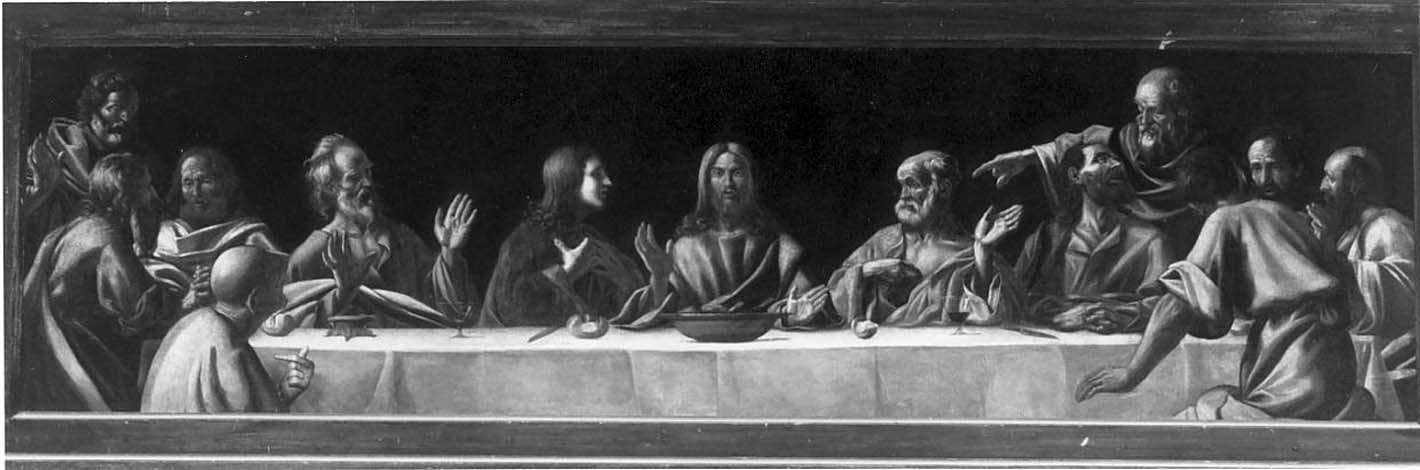 ultima cena (dipinto, opera isolata) - ambito bresciano (prima metà sec. XVI)