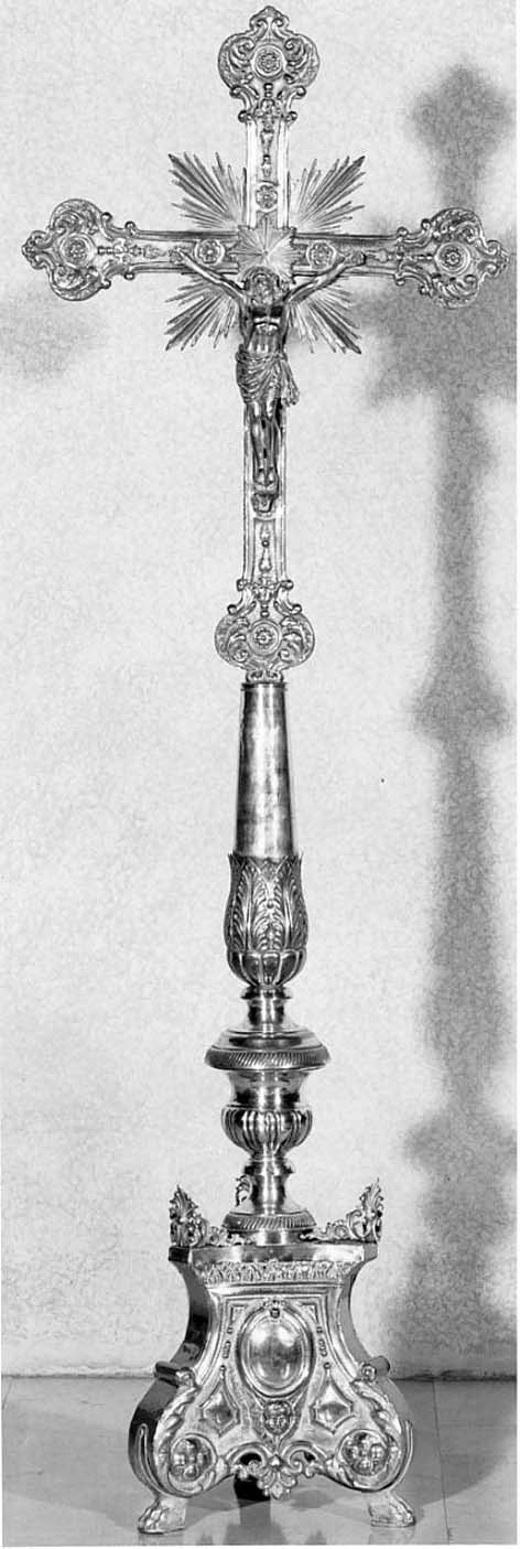 croce d'altare, opera isolata - ambito bresciano (sec. XIX)