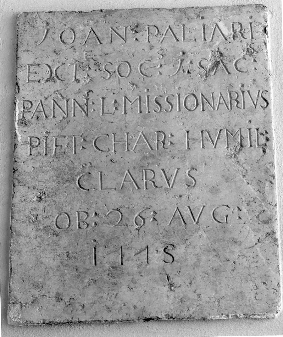 lastra, opera isolata - ambito bresciano (sec. XVIII)