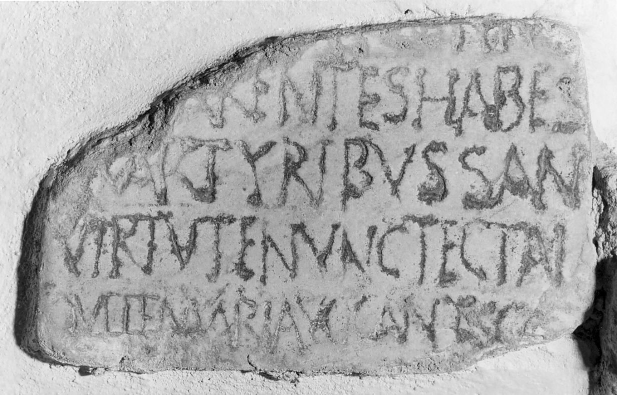 lastra, frammento - ambito bresciano (secc. VII/ IX)