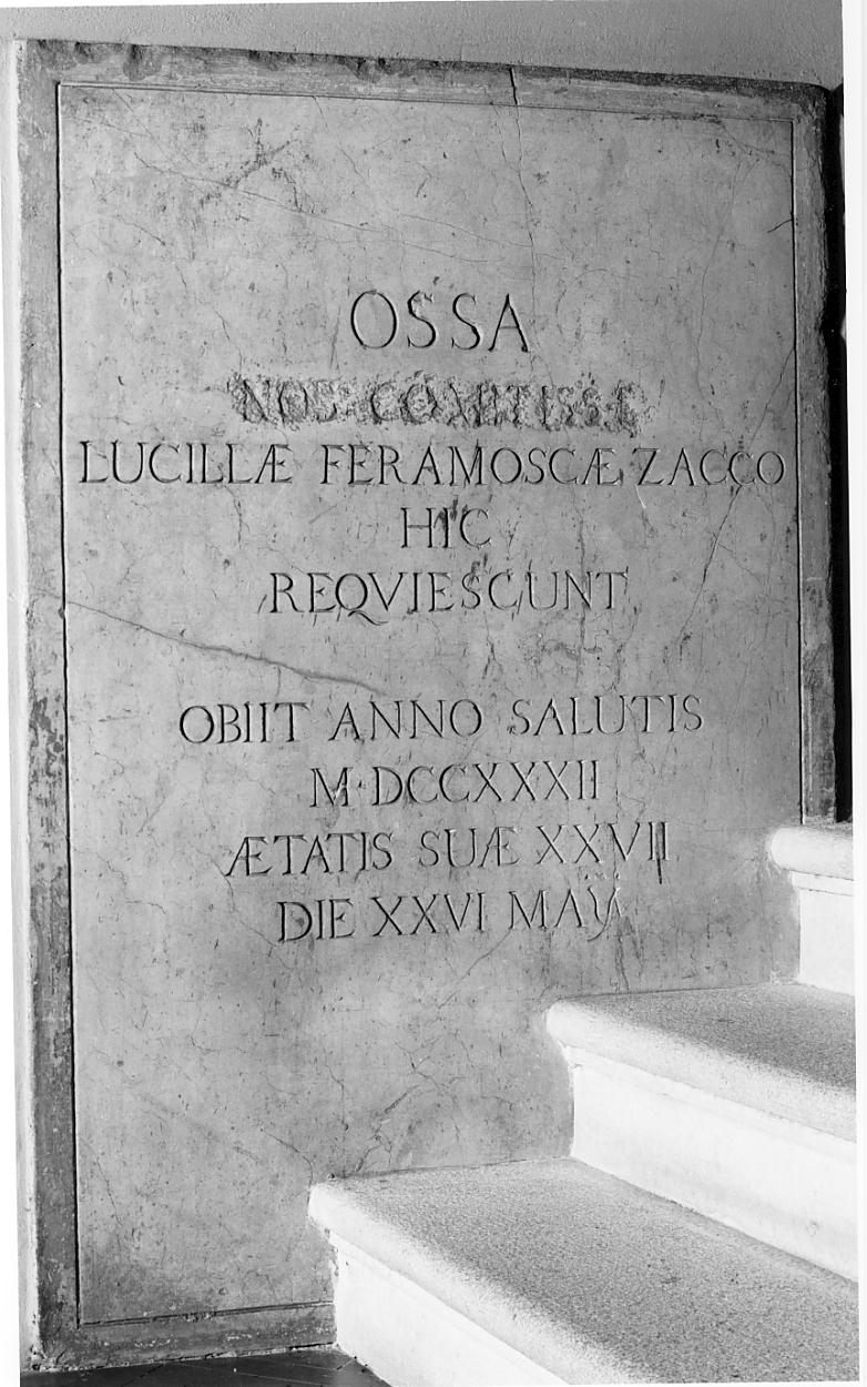 lastra, opera isolata - ambito bresciano (sec. XVIII)