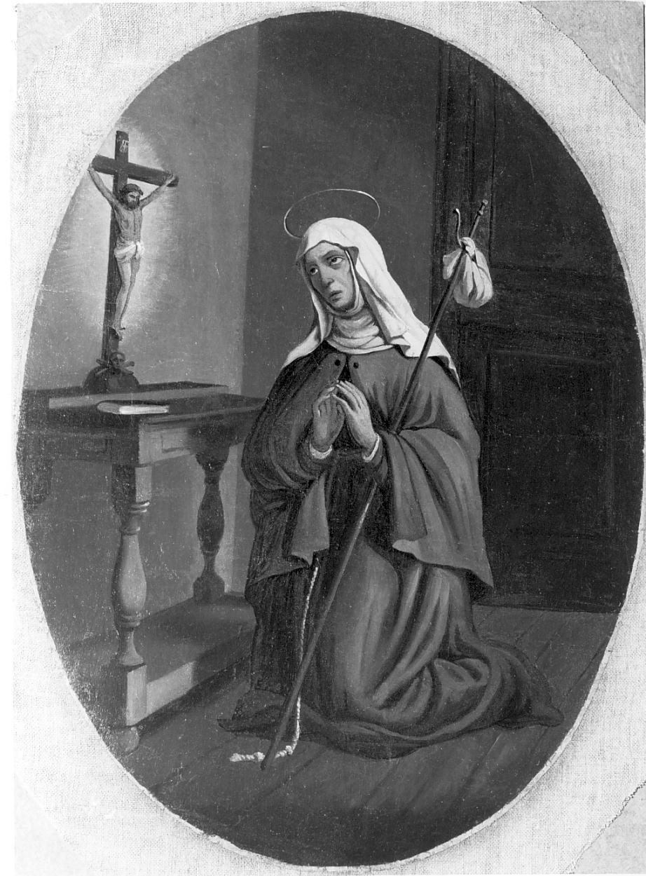 S. Angela Merici in preghiera (dipinto, opera isolata) - ambito lombardo (sec. XIX)