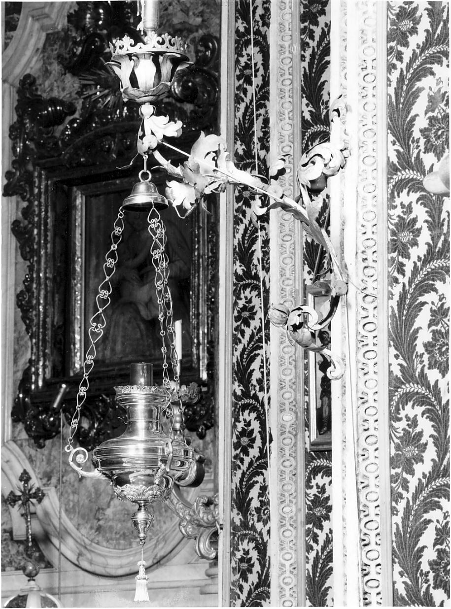 lampada pensile, serie - manifattura bresciana (seconda metà sec. XIX)