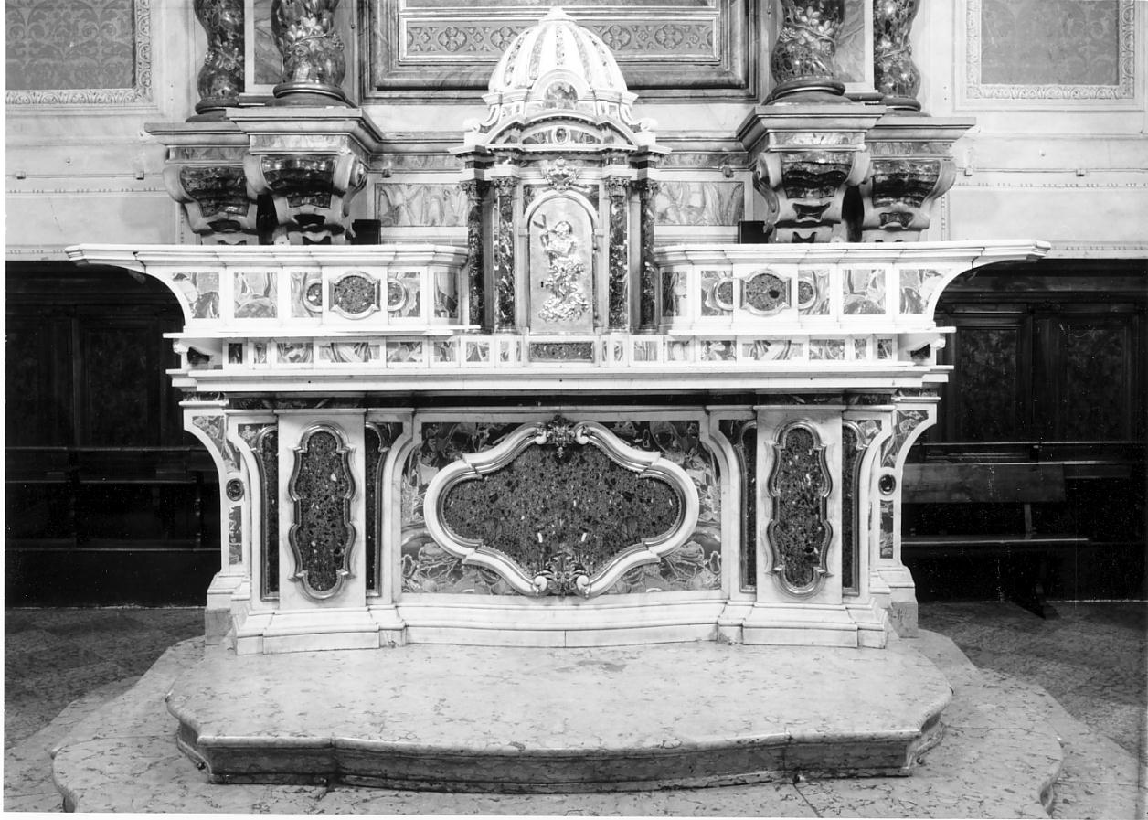 altare maggiore, complesso decorativo - manifattura bresciana (seconda metà sec. XVII)