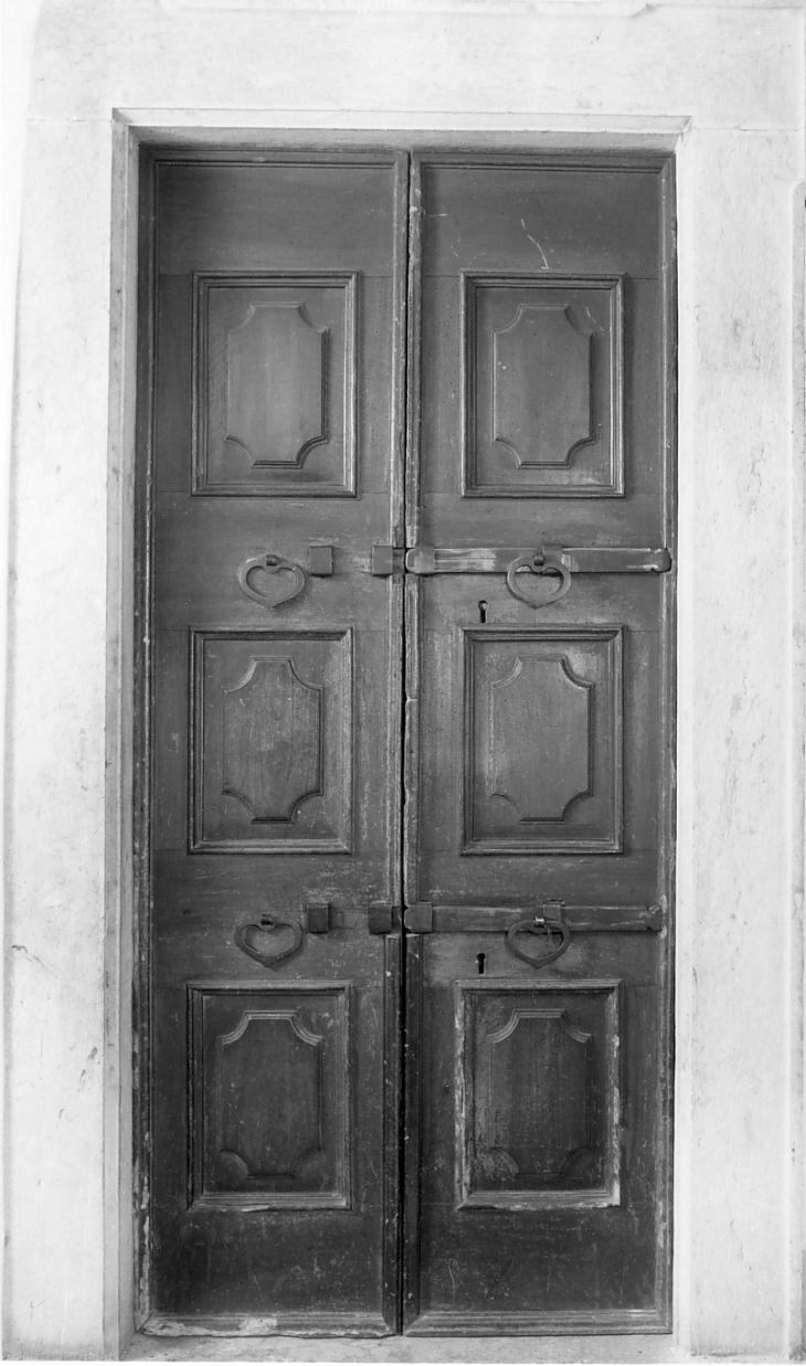 mostra di porta, elemento d'insieme - manifattura bresciana (seconda metà sec. XVIII)