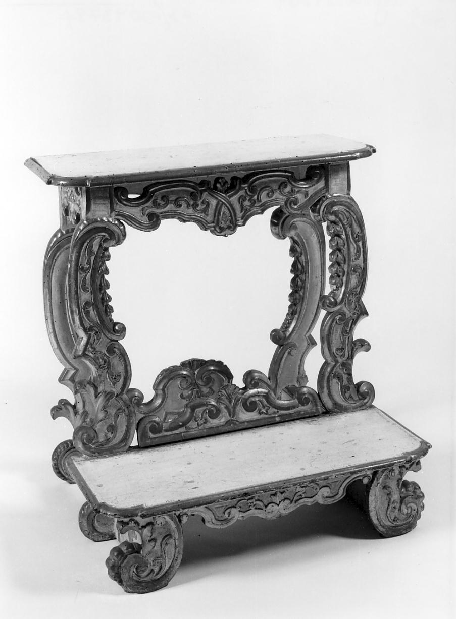 inginocchiatoio, opera isolata - manifattura bresciana (seconda metà sec. XVIII)