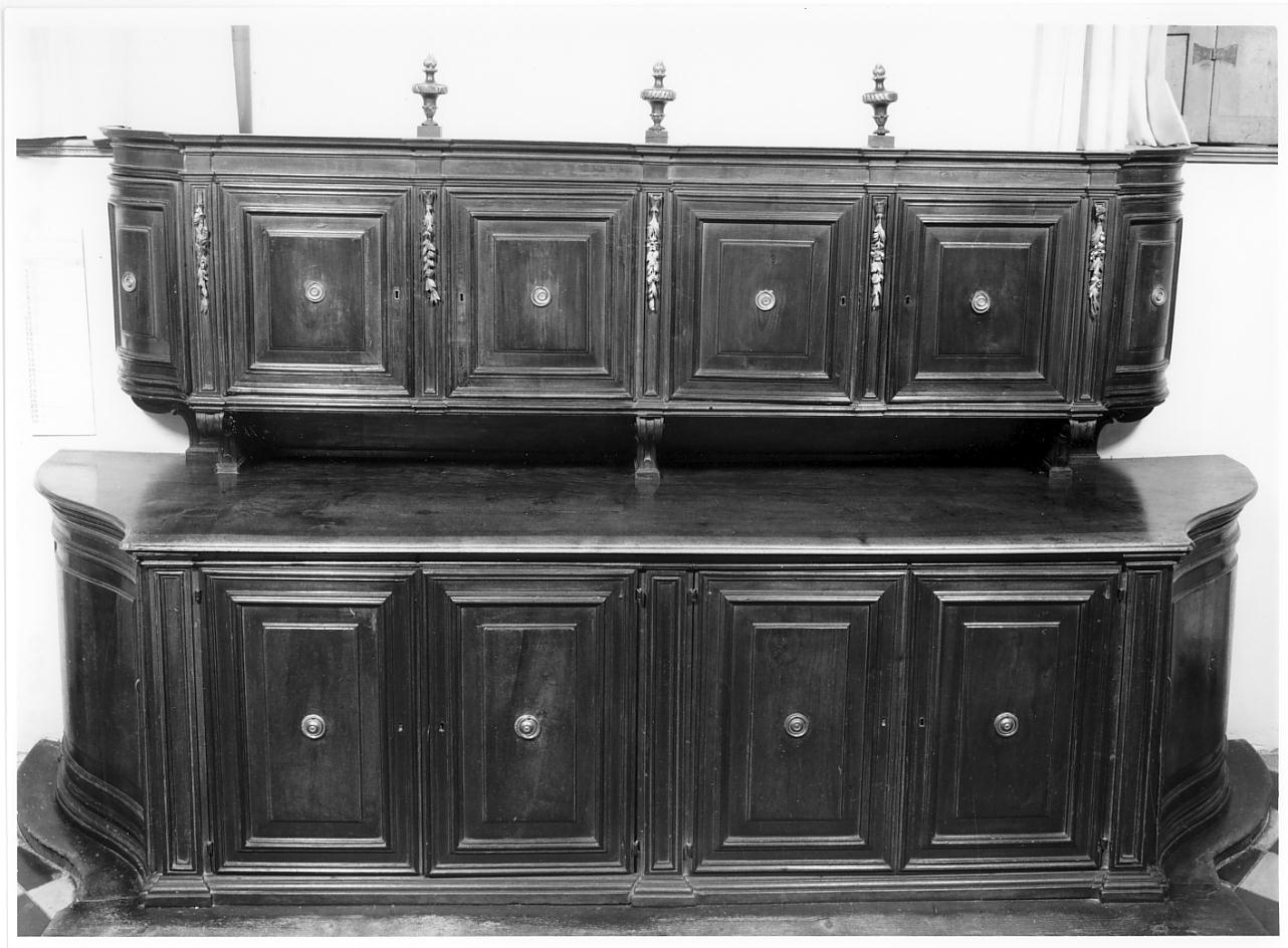 mobile da sacrestia, elemento d'insieme - manifattura bresciana (seconda metà sec. XVIII)