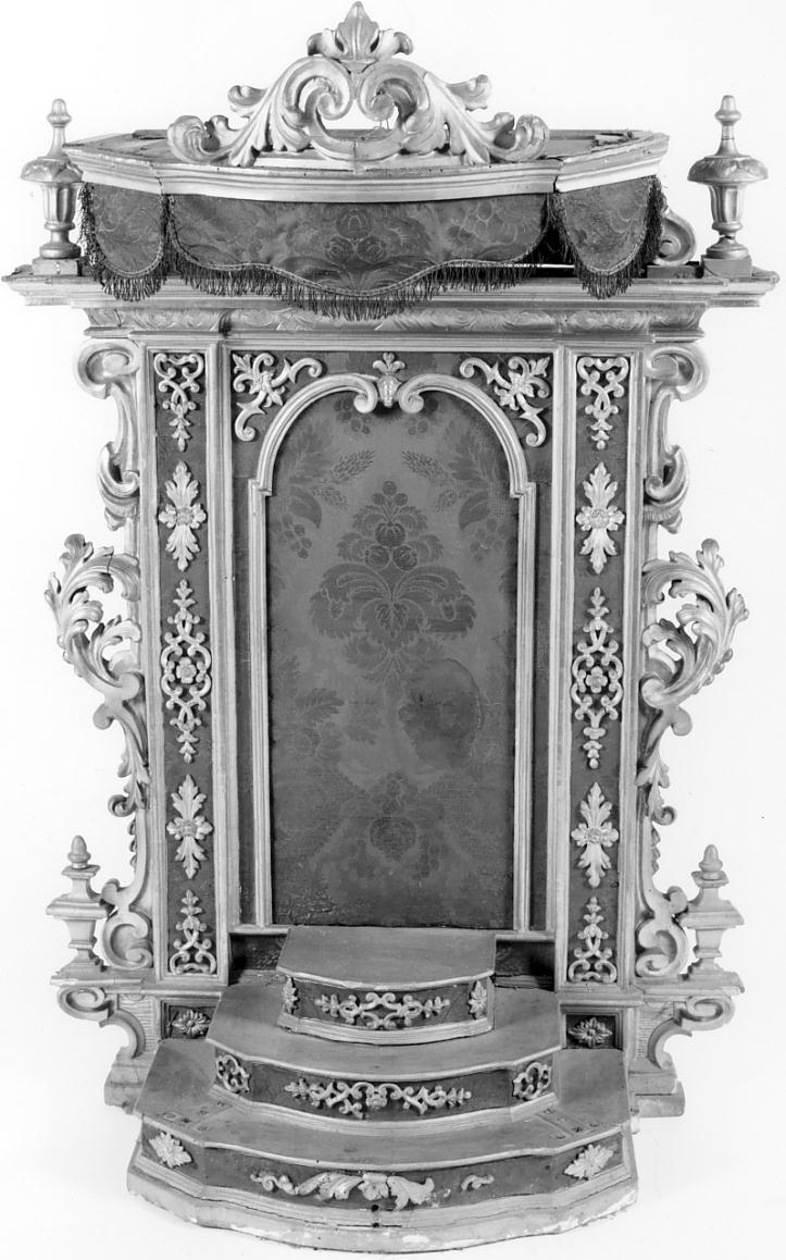 tronetto per esposizione eucaristica, opera isolata - manifattura bresciana (seconda metà sec. XVIII)