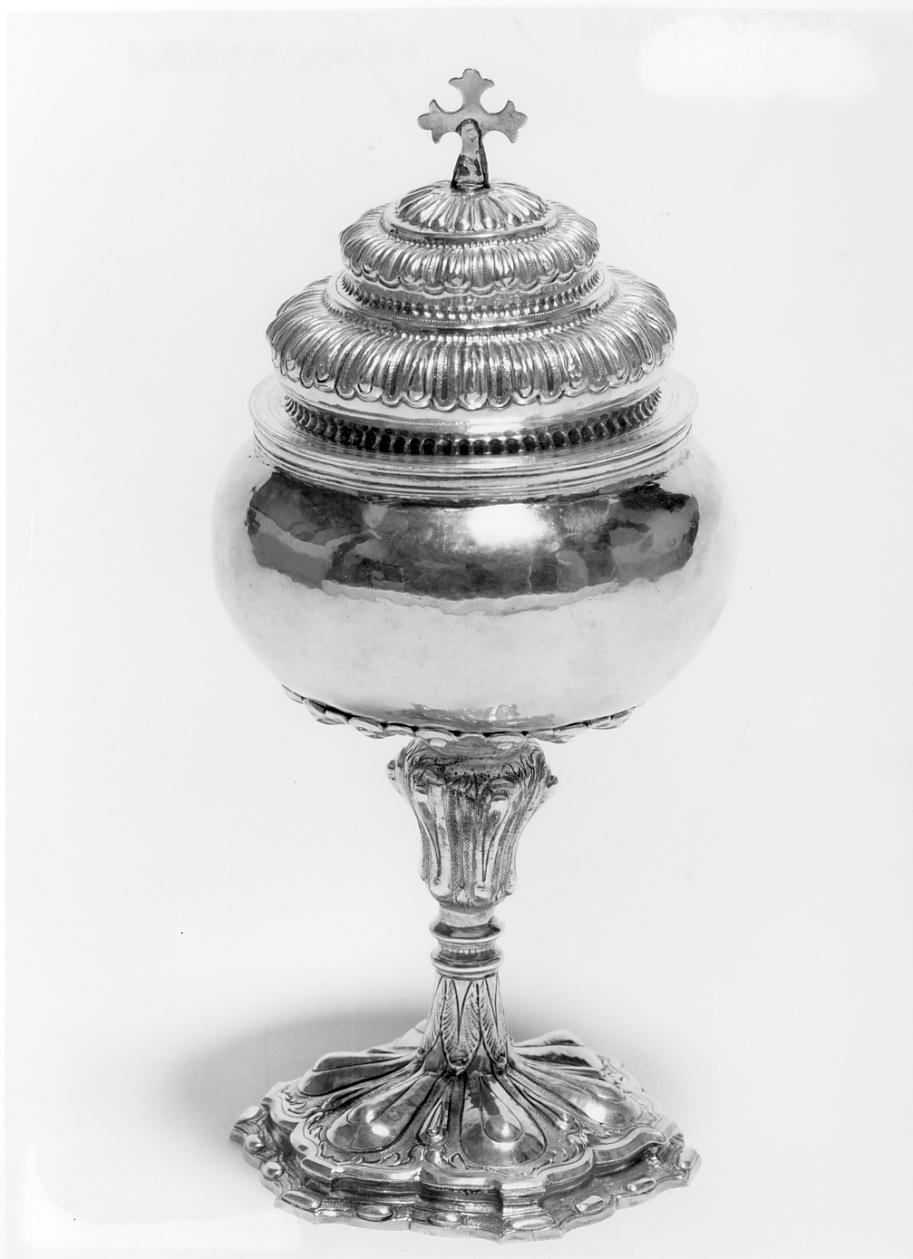 pisside, opera isolata - manifattura bresciana (seconda metà sec. XVIII)