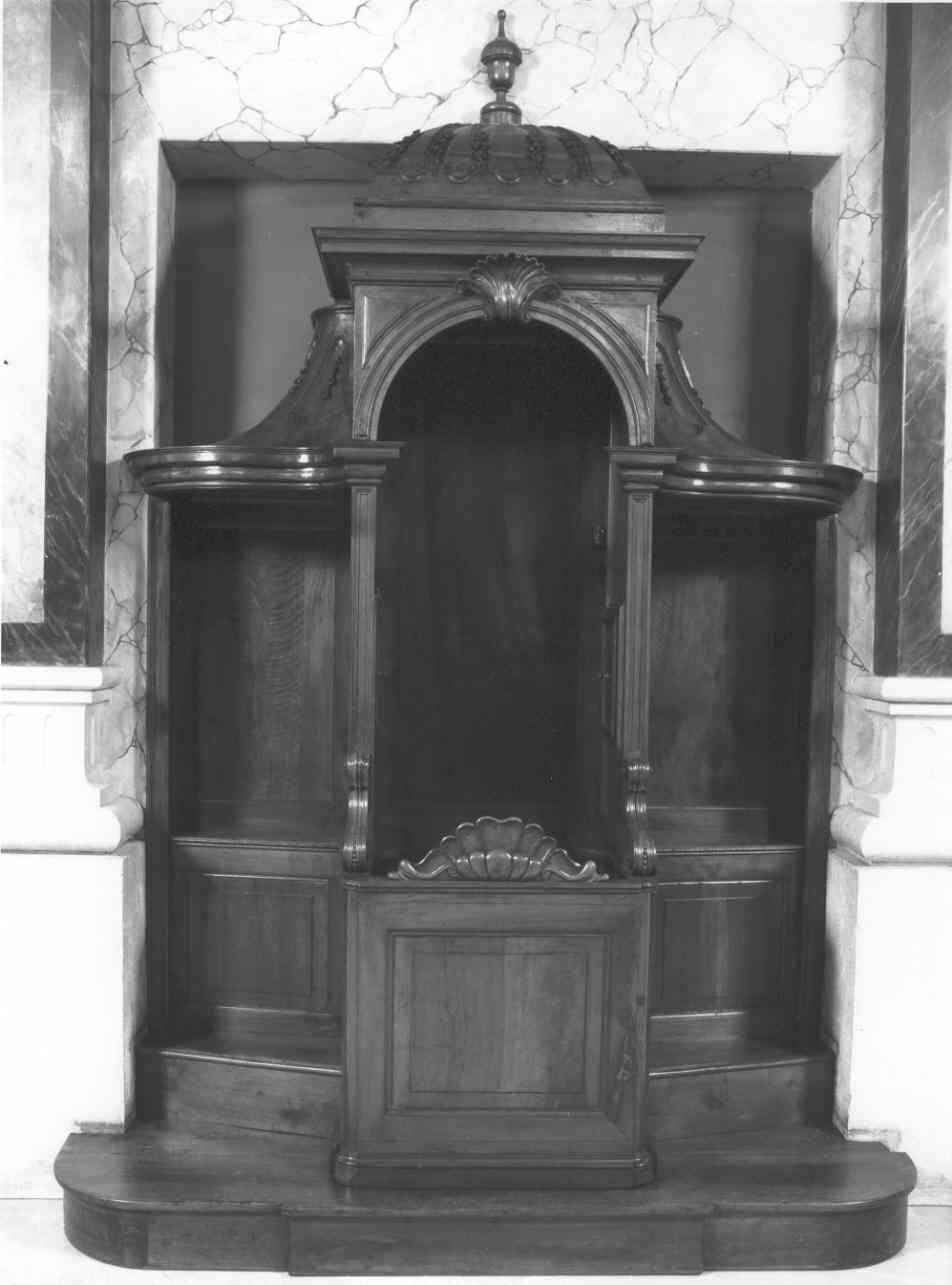 confessionale, serie - bottega bresciana (fine/inizio secc. XVIII/ XIX)