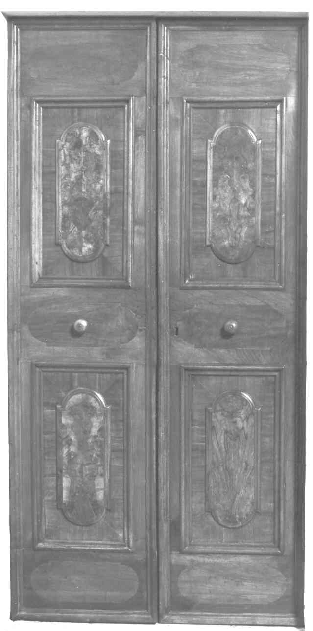 porta - a due battenti, serie - ambito bresciano (ultimo quarto sec. XVII)