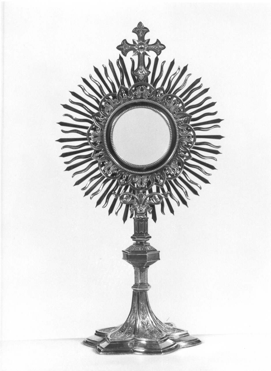 ostensorio - a raggiera, opera isolata - ambito lombardo (sec. XX)