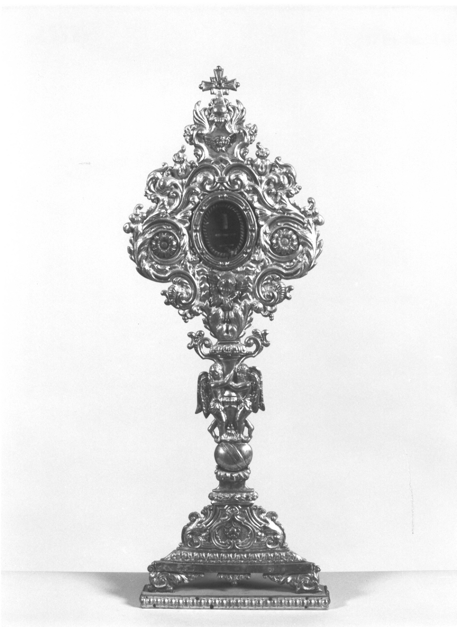 reliquiario - a ostensorio, serie - ambito lombardo (seconda metà sec. XIX)