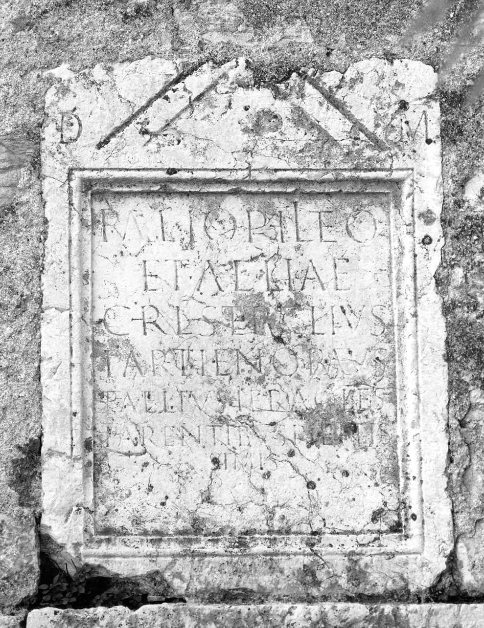 lapide tombale, opera isolata - ambito bresciano (sec. II)