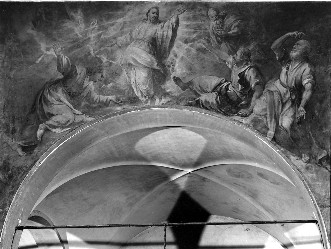 Trasfigurazione (dipinto, elemento d'insieme) di Celesti Andrea (inizio sec. XVIII)