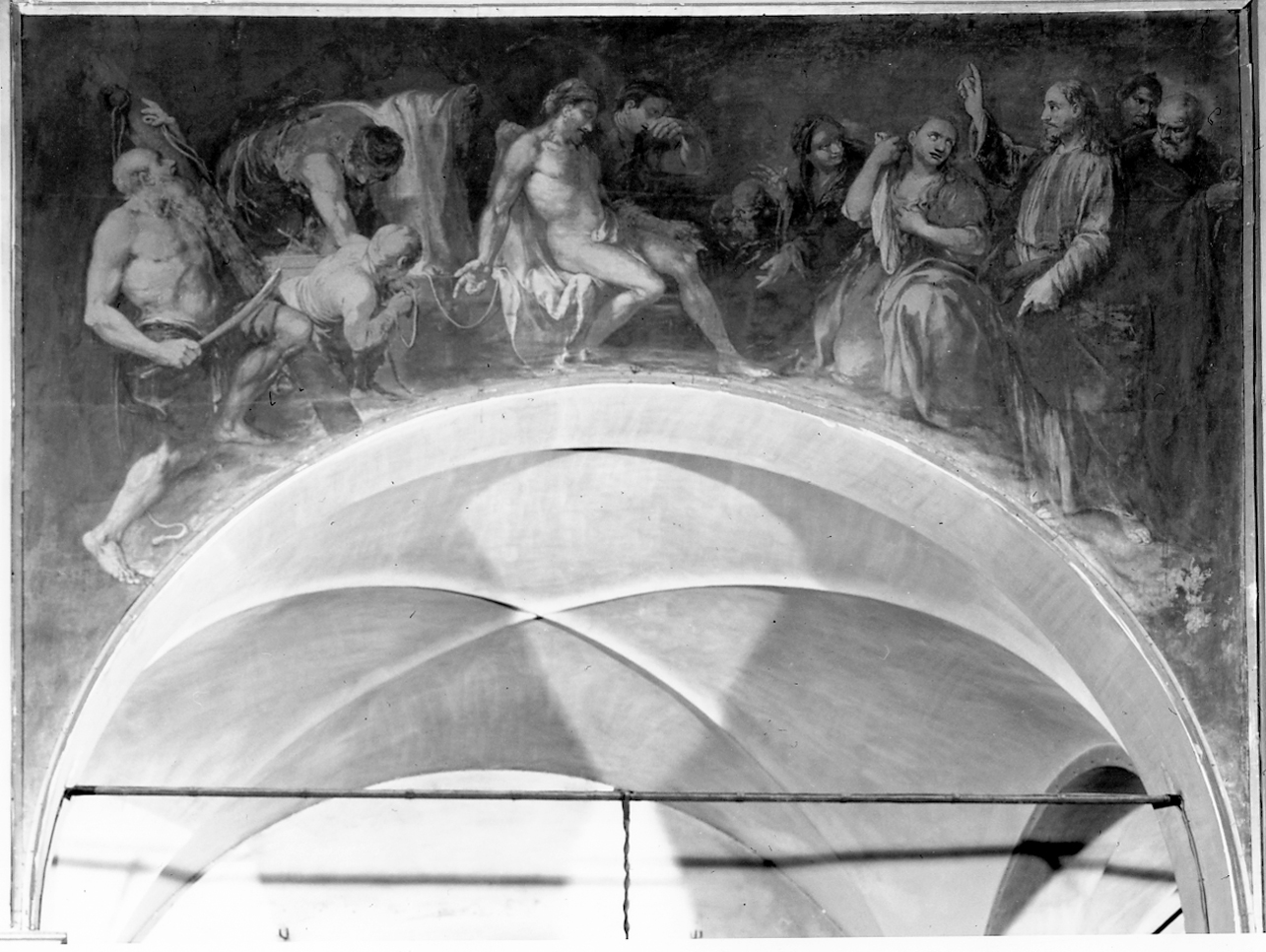 resurrezione di Lazzaro (dipinto, elemento d'insieme) di Celesti Andrea (inizio sec. XVIII)