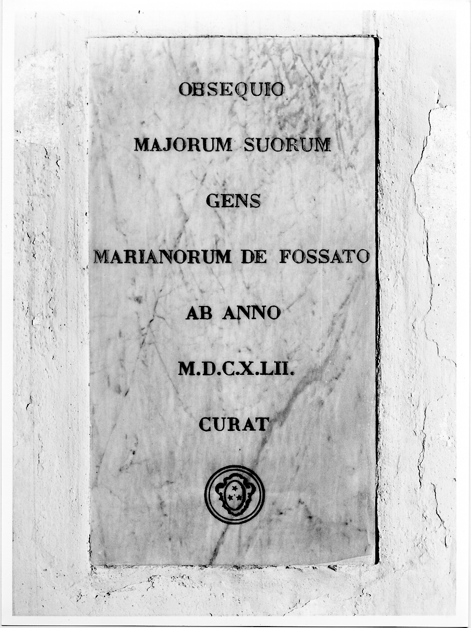 lapide, opera isolata - ambito bresciano (secondo quarto sec. XVII)