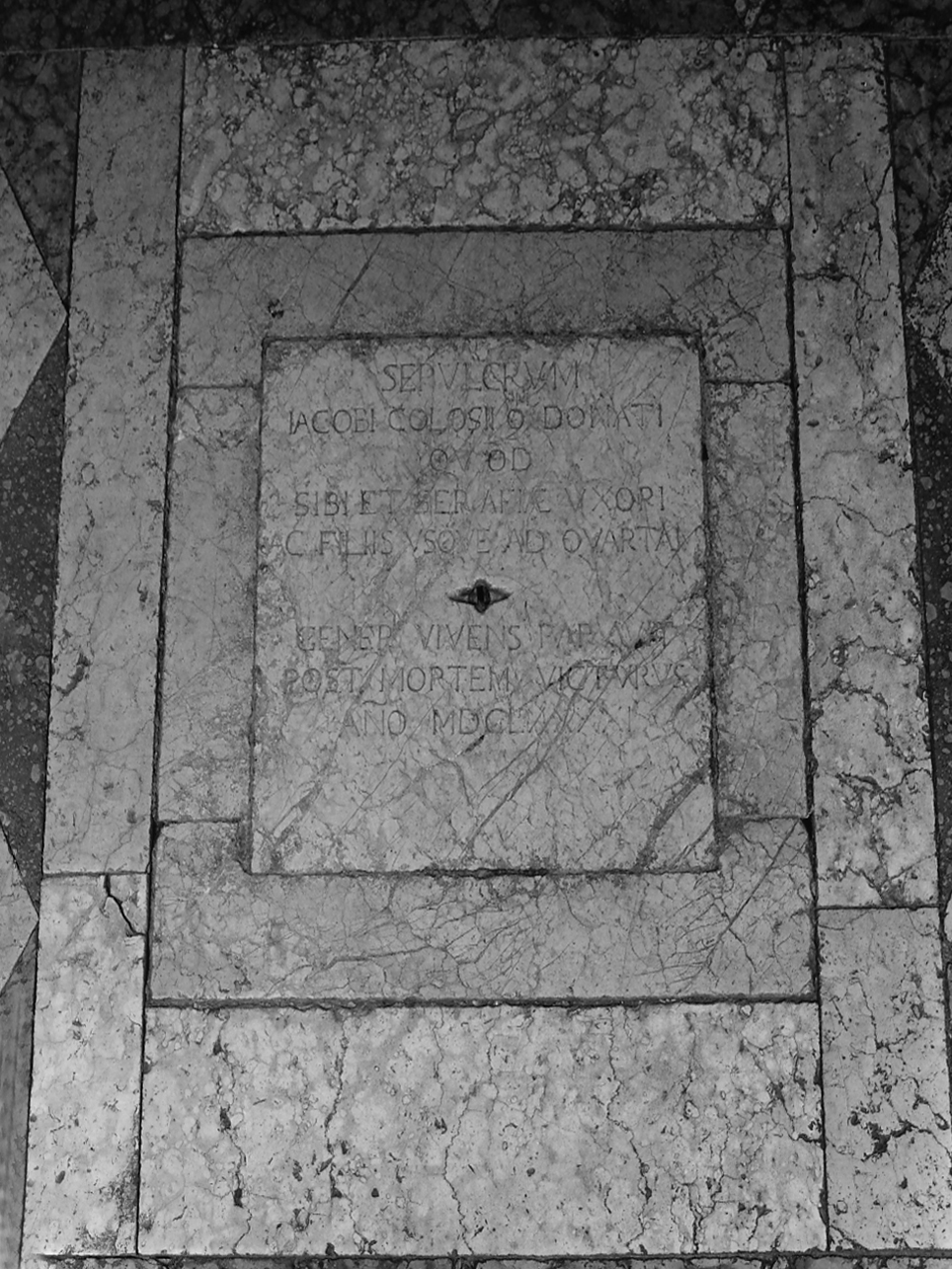 lapide tombale, opera isolata - ambito bresciano (fine sec. XVII)