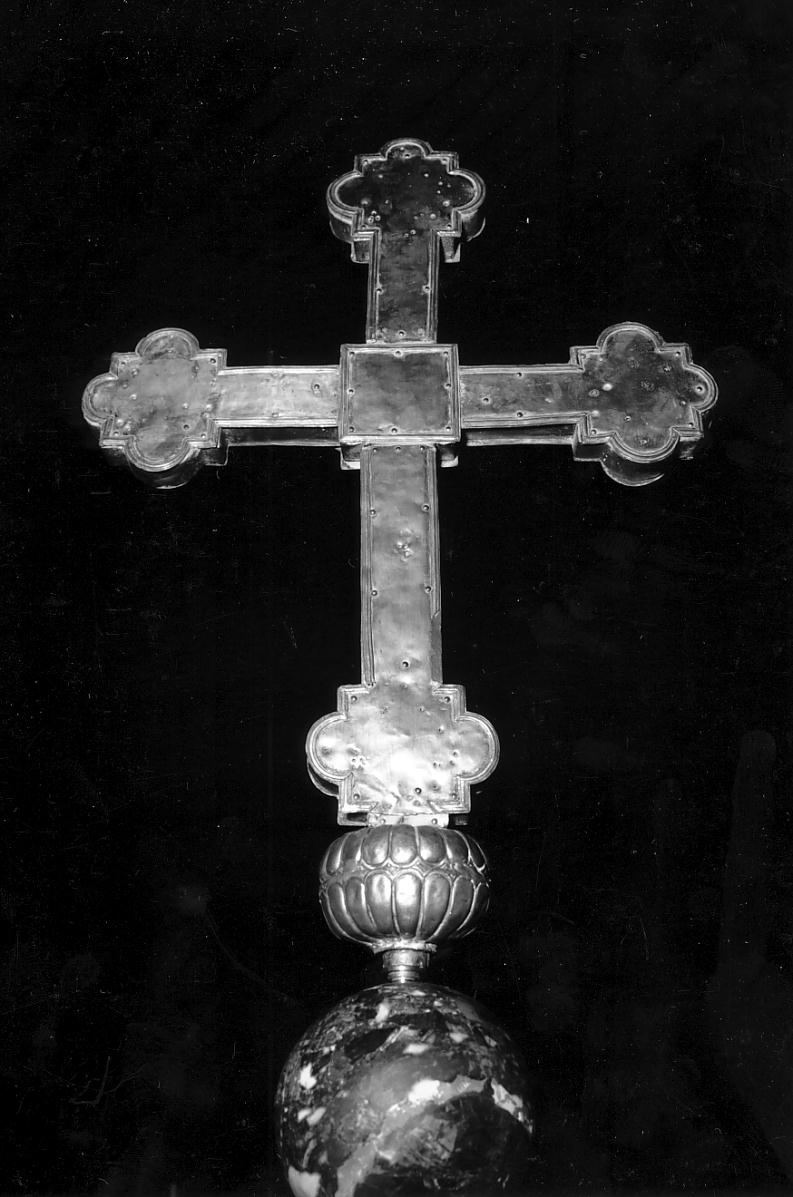 croce processionale, opera isolata - ambito lombardo (sec. XVIII)