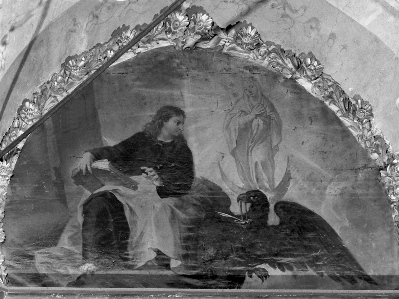 San Giovanni Evangelista (dipinto, elemento d'insieme) di Celesti Andrea (sec. XVII)