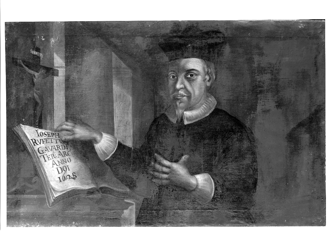 Ritratto dell'arciprete don Giuseppe Rufetti (dipinto, opera isolata) - ambito bresciano (secondo quarto sec. XVII)