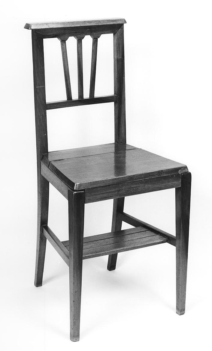 sedia, serie - ambito cremonese (prima metà sec. XX)