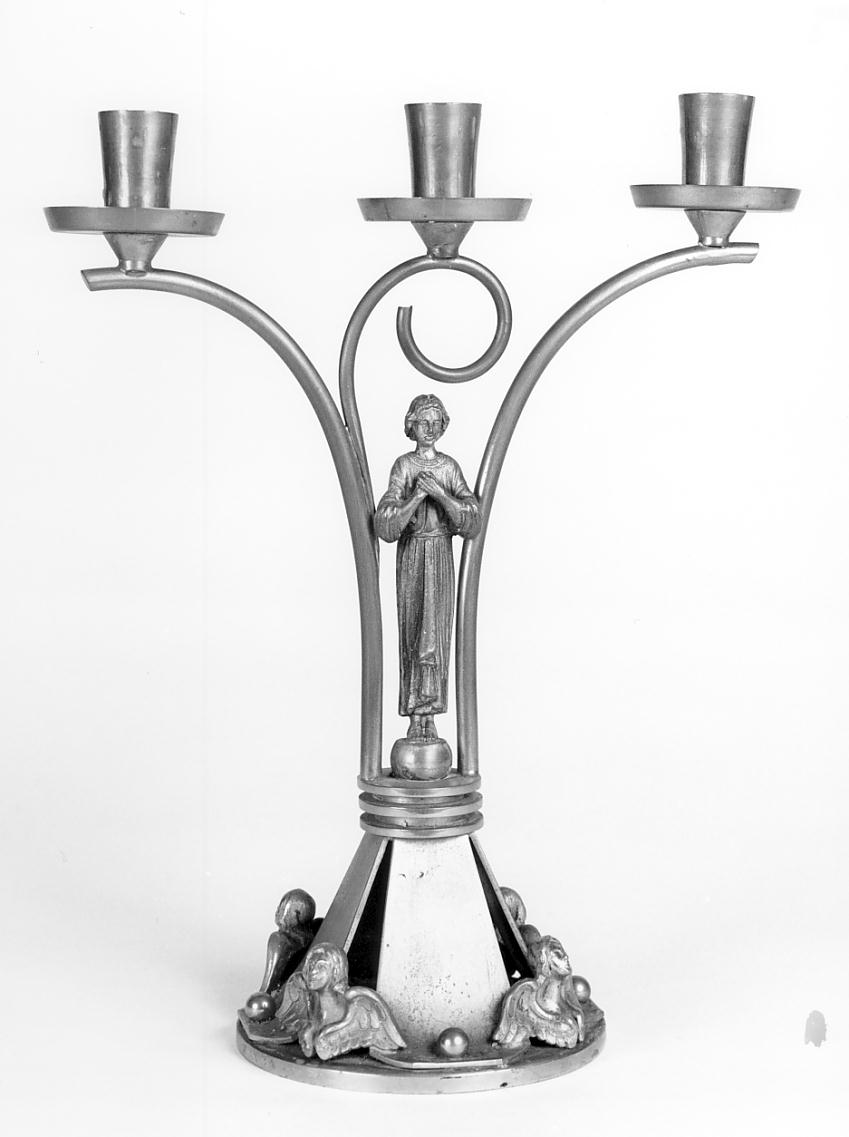 candelabro, serie - produzione lombarda (prima metà sec. XX)