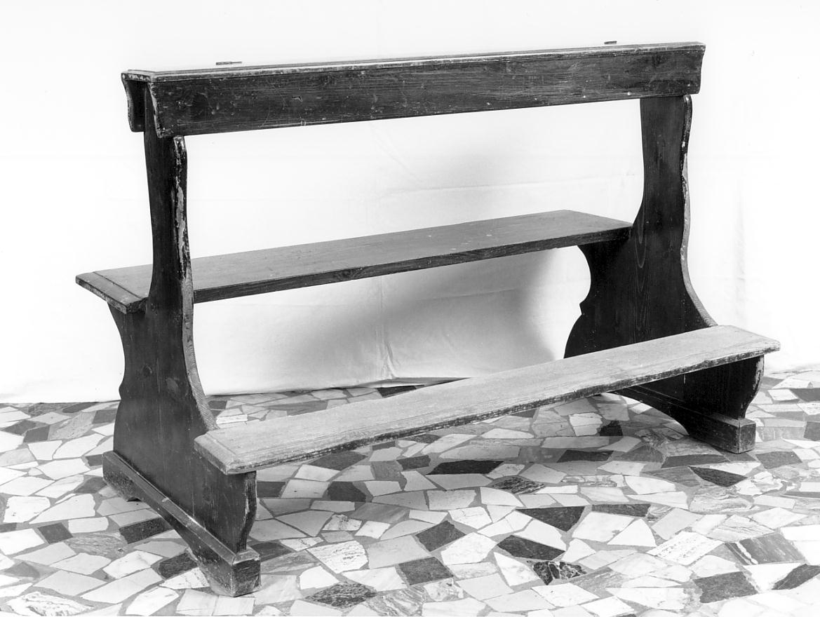 banco da chiesa, opera isolata - ambito cremonese (sec. XIX)