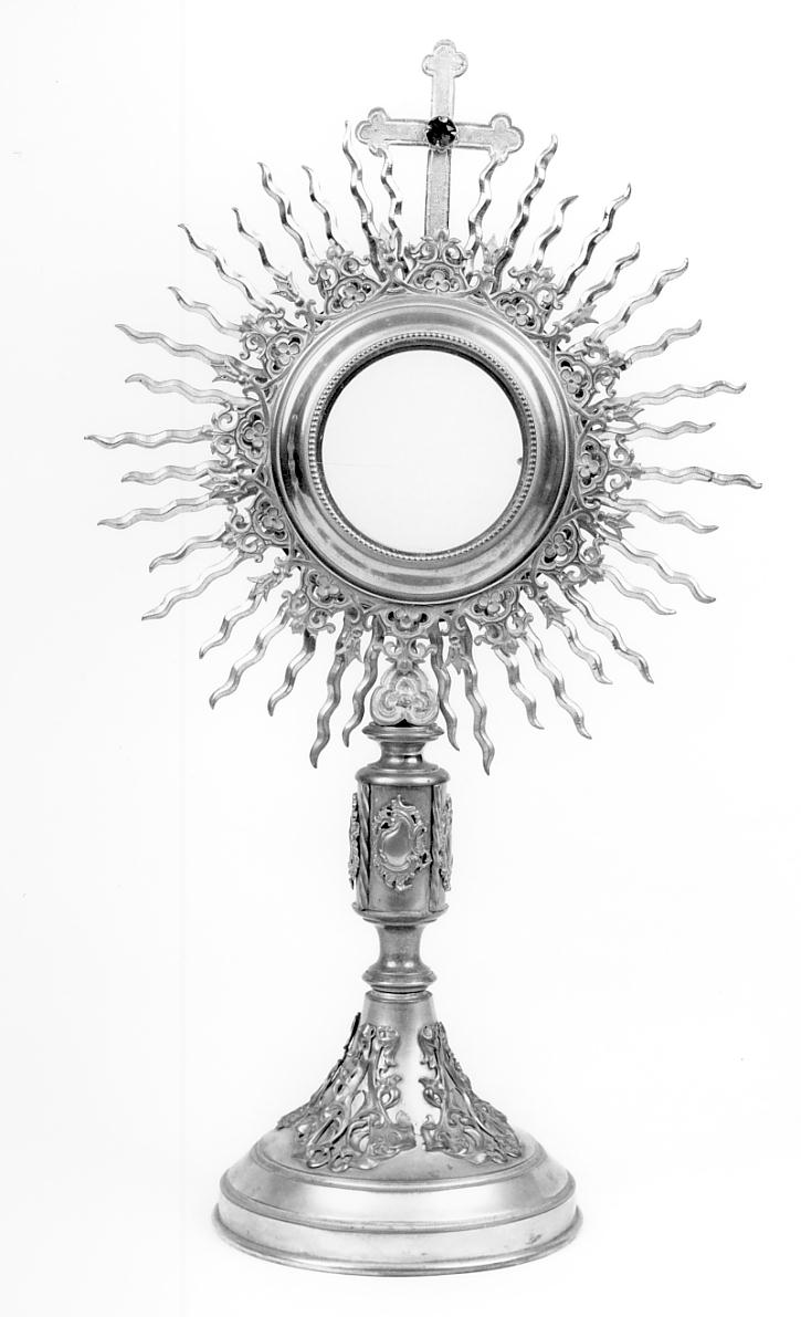 ostensorio - a raggiera, opera isolata - produzione lombarda (prima metà sec. XX)