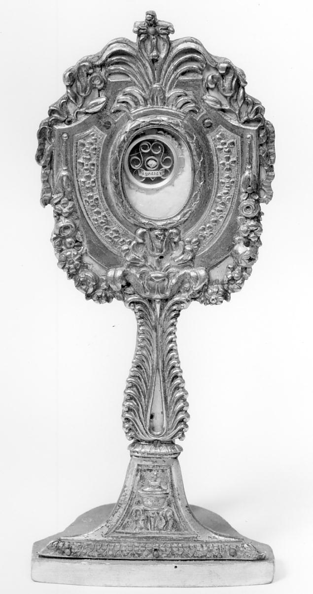 reliquiario - a ostensorio, opera isolata - ambito cremonese (sec. XIX)