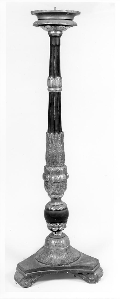 candelabro funebre, serie - ambito cremonese (inizio sec. XIX)