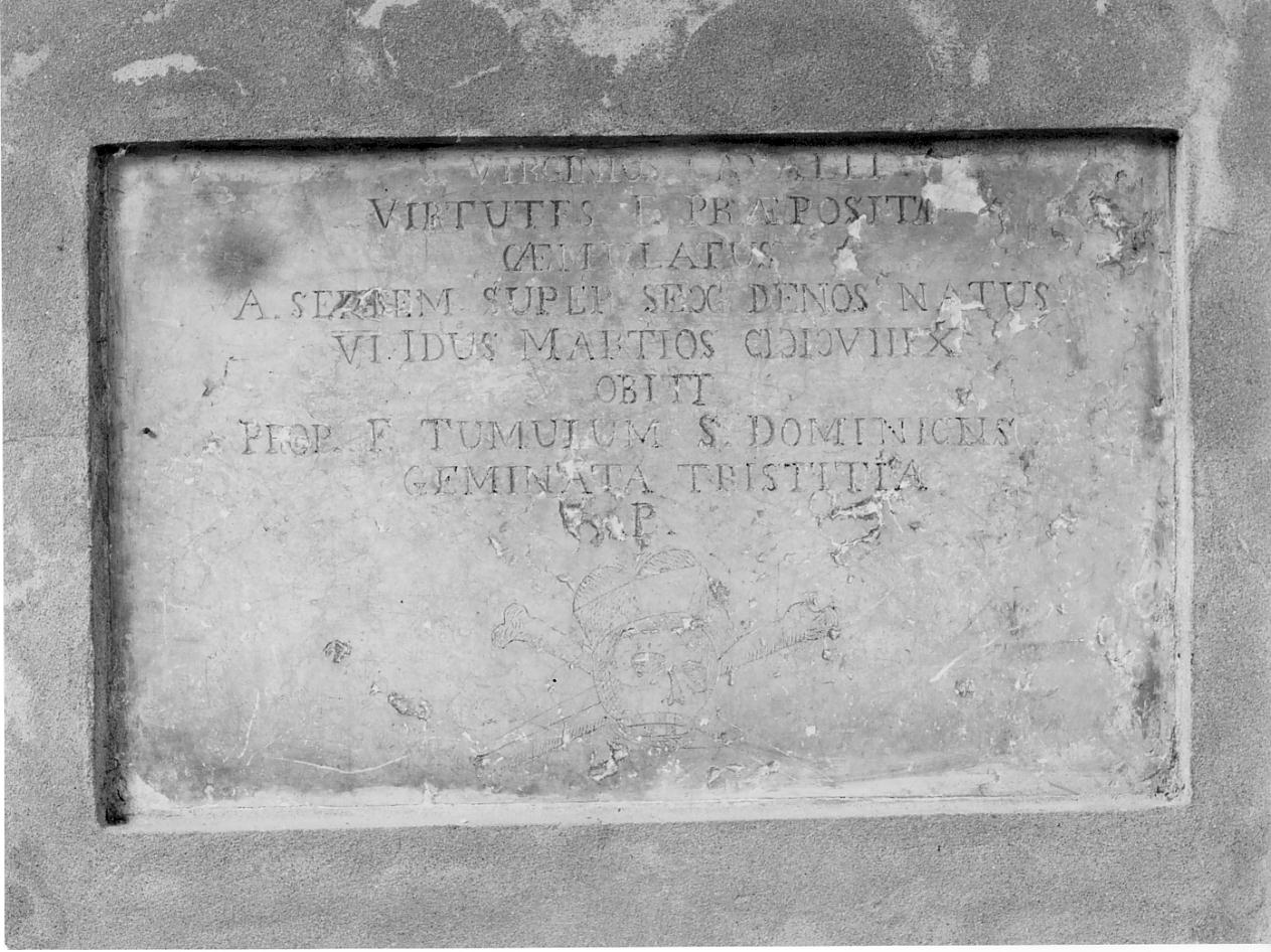 lapide, opera isolata - manifattura lombarda (sec. XVI)