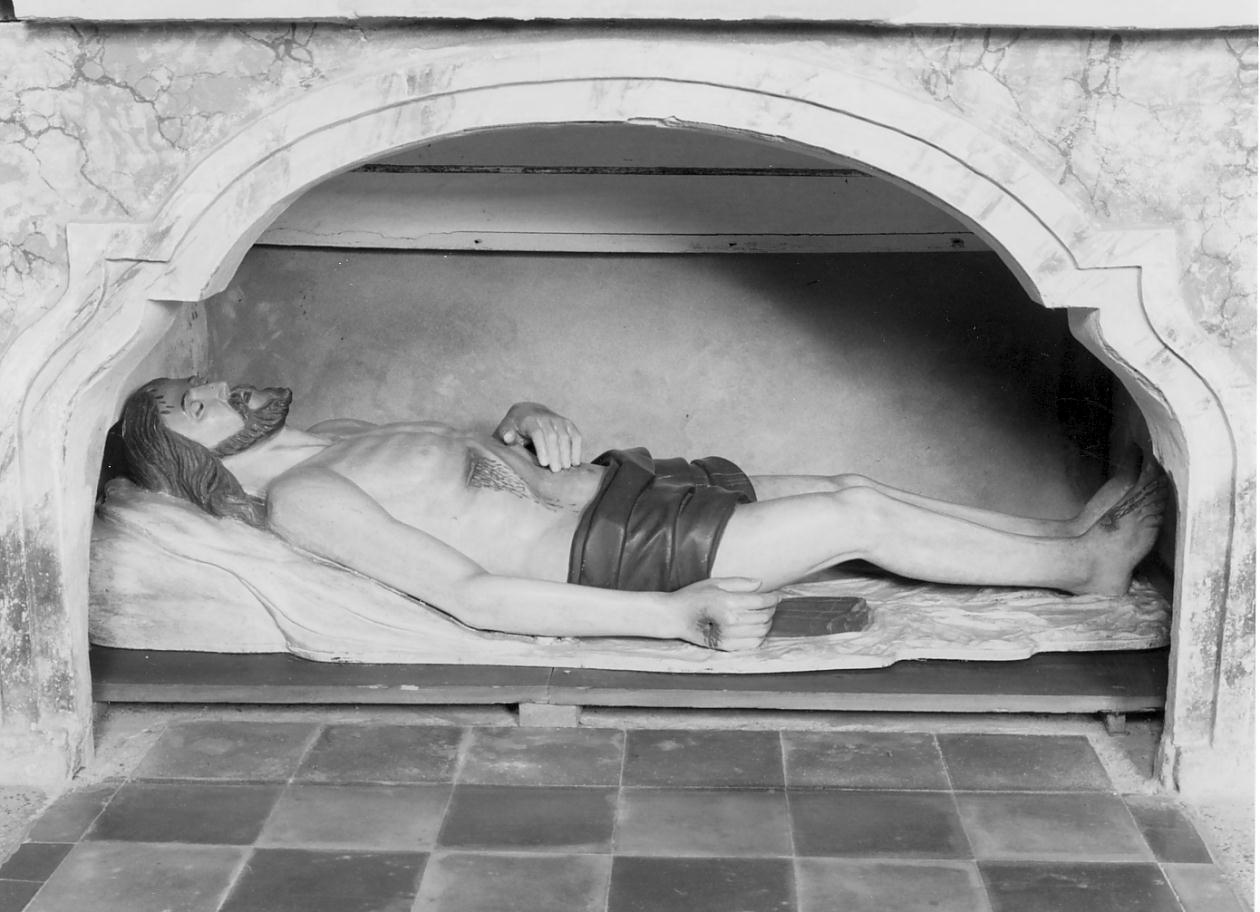 Cristo morto (statua, opera isolata) - manifattura lombarda (fine/inizio secc. XIX/ XX)