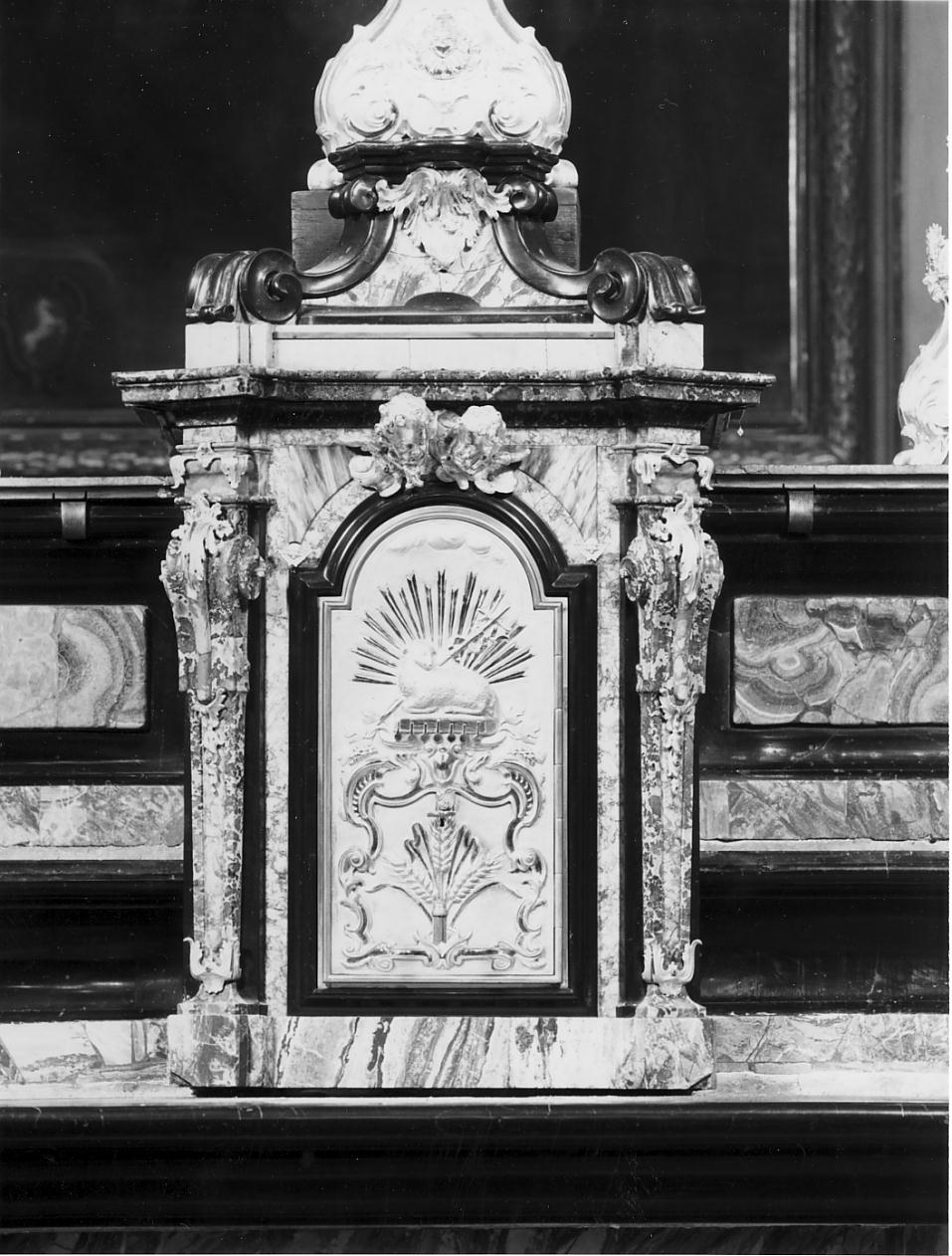 tabernacolo, elemento d'insieme di Nava C (sec. XVIII)