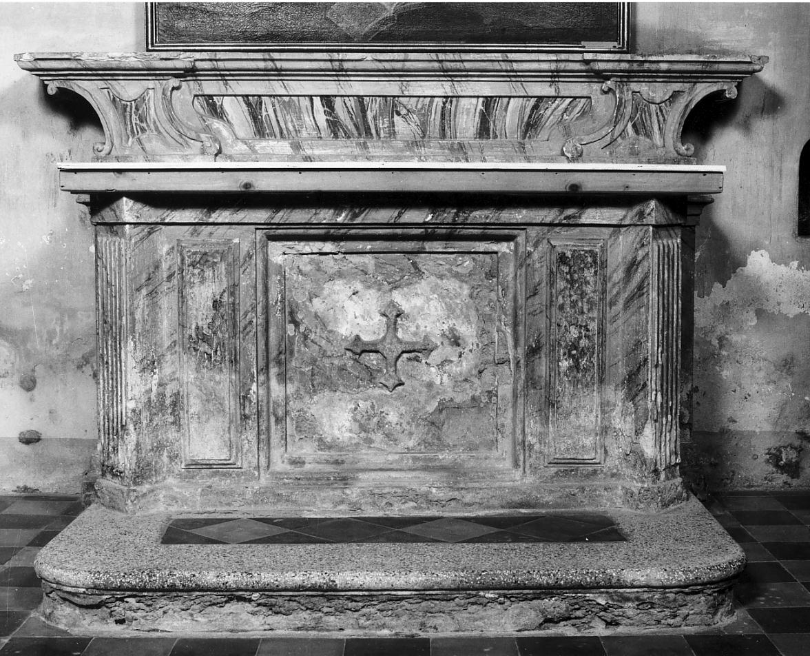 altare, opera isolata - manifattura lombarda (seconda metà sec. XVIII)