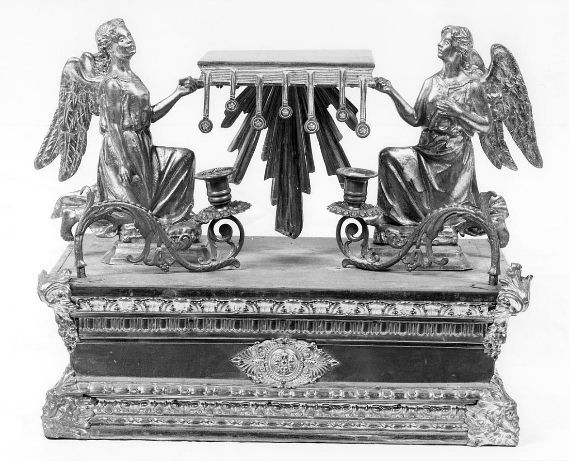 tronetto per esposizione eucaristica, opera isolata - ambito lombardo (seconda metà sec. XIX)